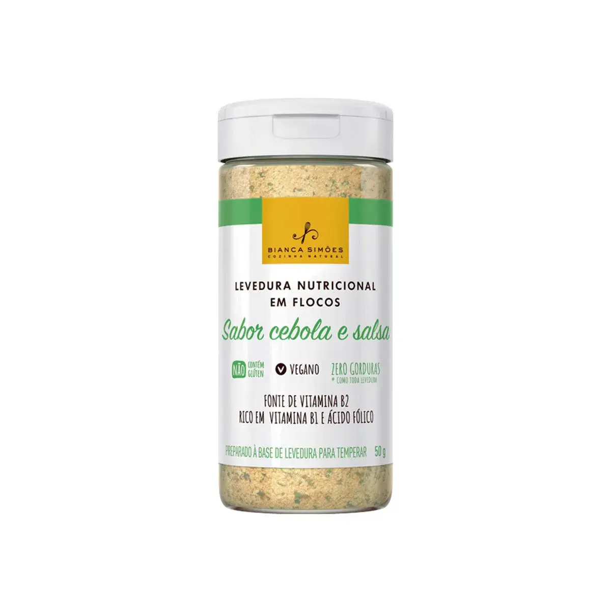 Levedura Nutricional em Flocos Bianca Simões Sabor Cebola e Salsa com 50g
