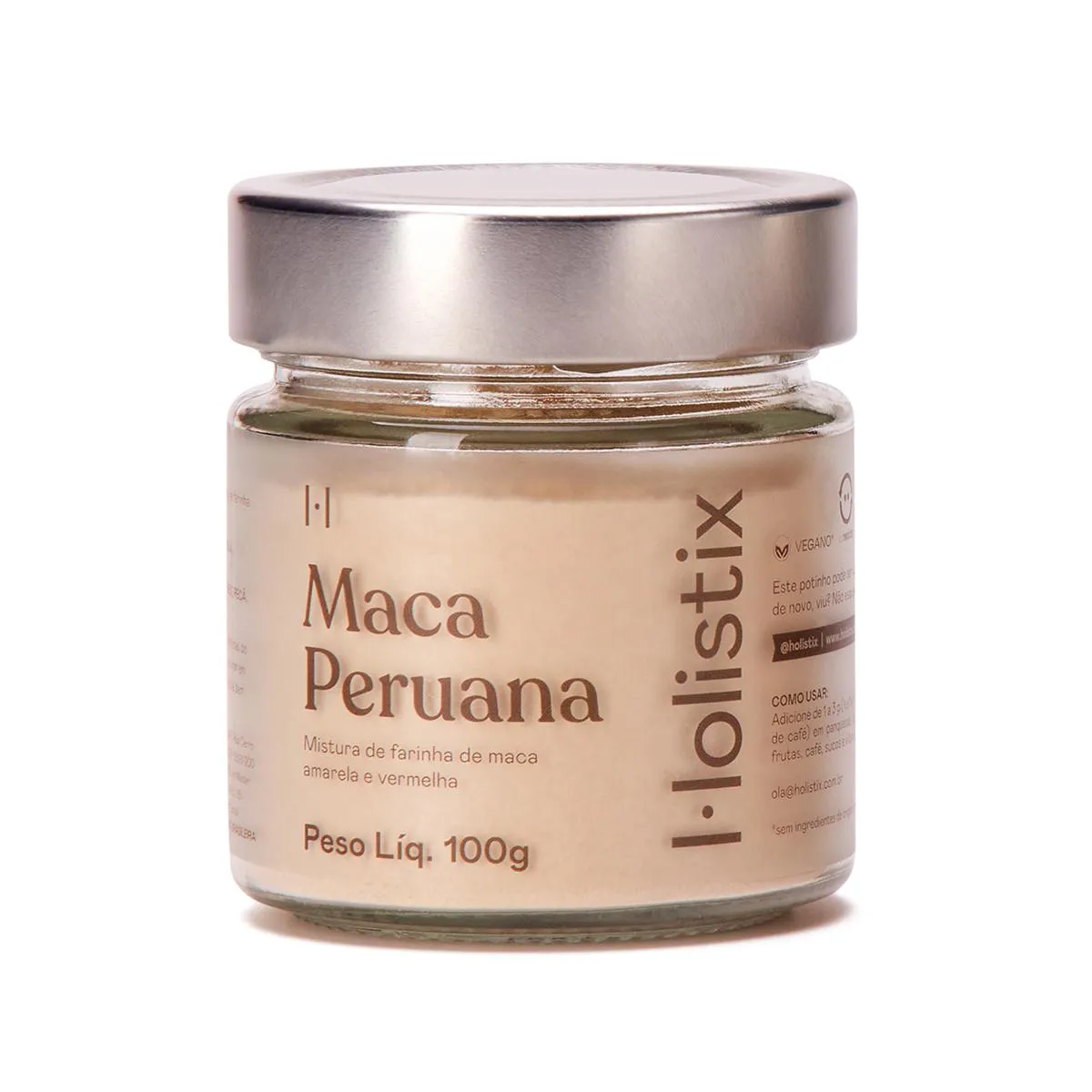 Maca Peruana Holistix Estimulante de Libido Natural 100g