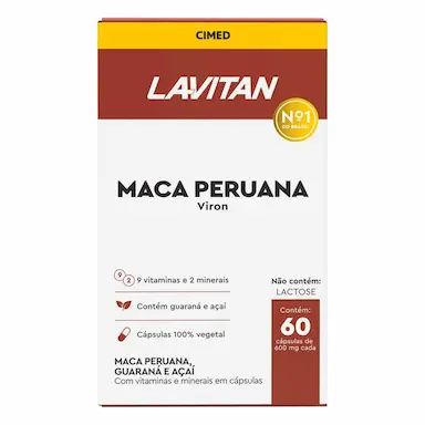 Lavitan Maca Peruana Viron 60 Cápsulas