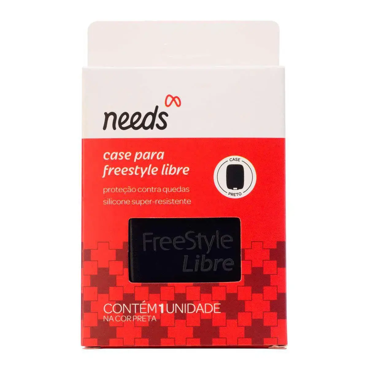 FreeStyle Libre Case Needs Preto com 1 unidade