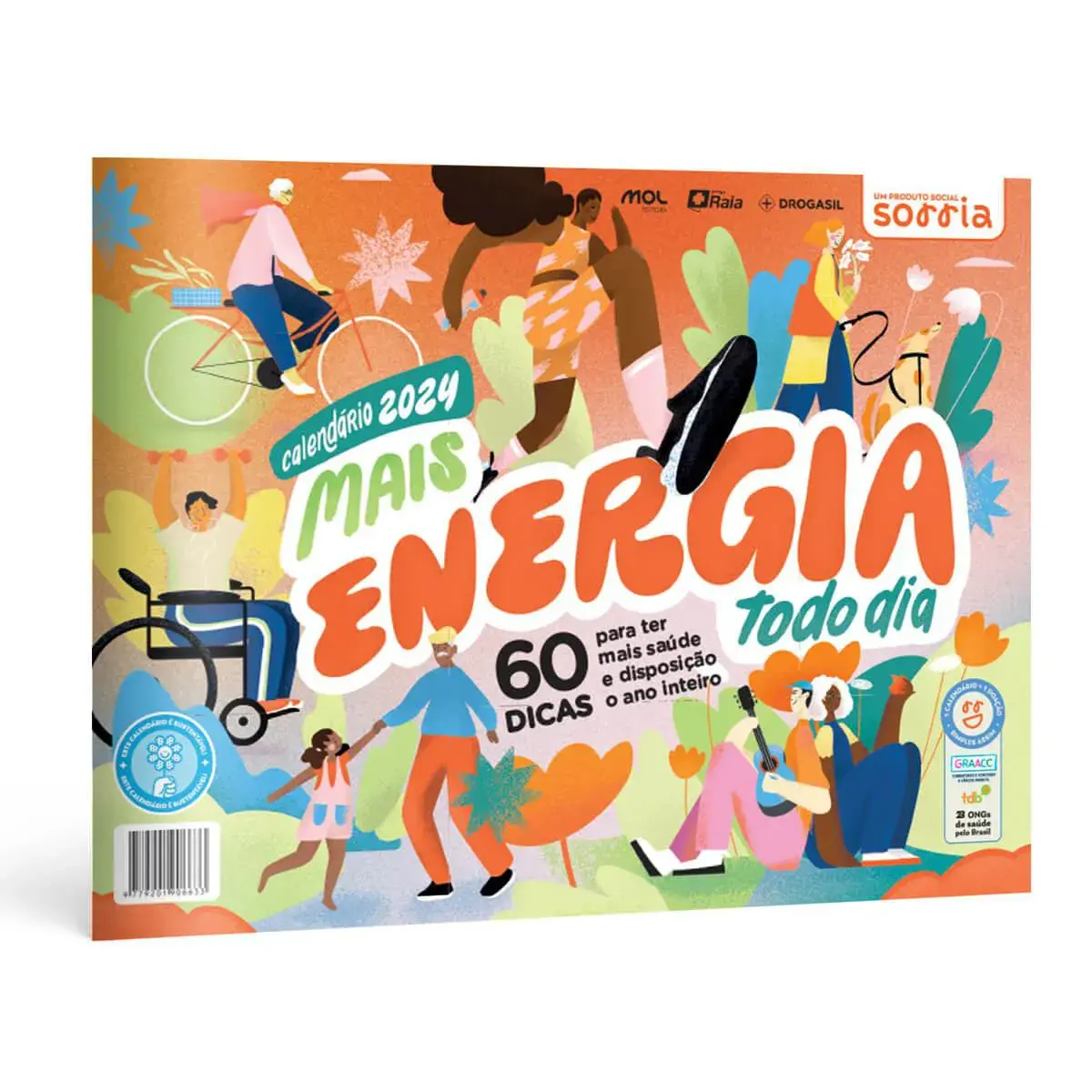 Calendário 2024 Sorria mais Energia todo dia