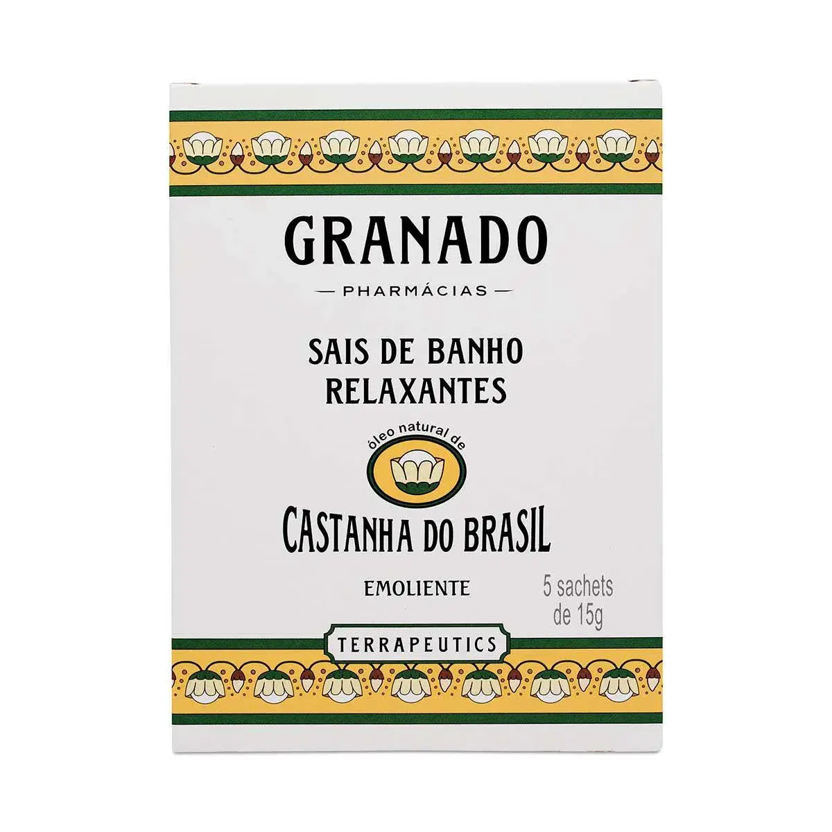 Sais de Banho Granado Terrapeutics Castanha do Brasil 5 Sachês com 15g cada