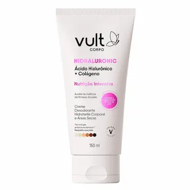 Creme Hidratante Desodorante Corporal Vult Corpo Hidraluronic Colágeno Nutrição Intensiva Áreas Secas 150ml