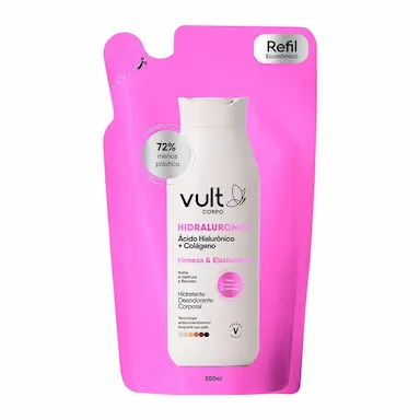 Refil Hidratante Desodorante Corporal Vult Corpo Hidraluronic Colágeno 300ml