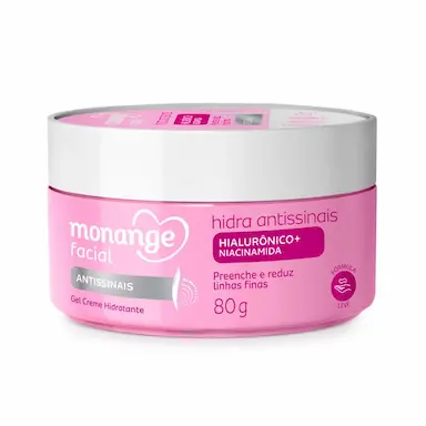 Gel Creme Hidratante Monange Facial Hidra Antissinais 80g