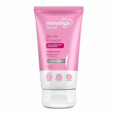 Gel de Limpeza Monange Facial Anti-Ressecamento 120g