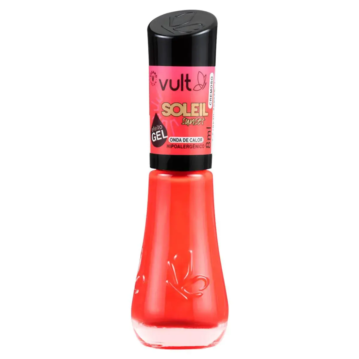 Esmalte Cremoso Vult 5 Free Soleil Sunset Efeito Gel 8ml - Onda de Calor