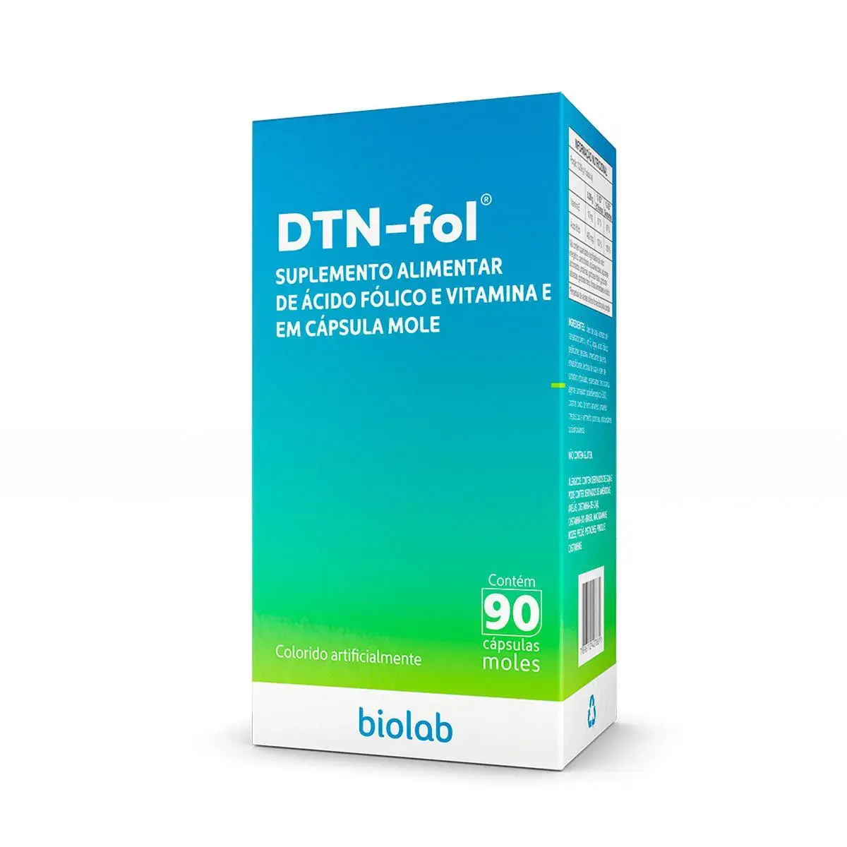 Ácido Fólico + Vitamina E DTN-Fol para Gestantes 90 cápsulas
