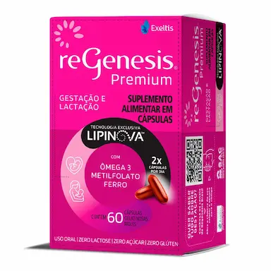Suplemento Alimentar ReGenesis Premium com Lipinova 60 Cápsulas