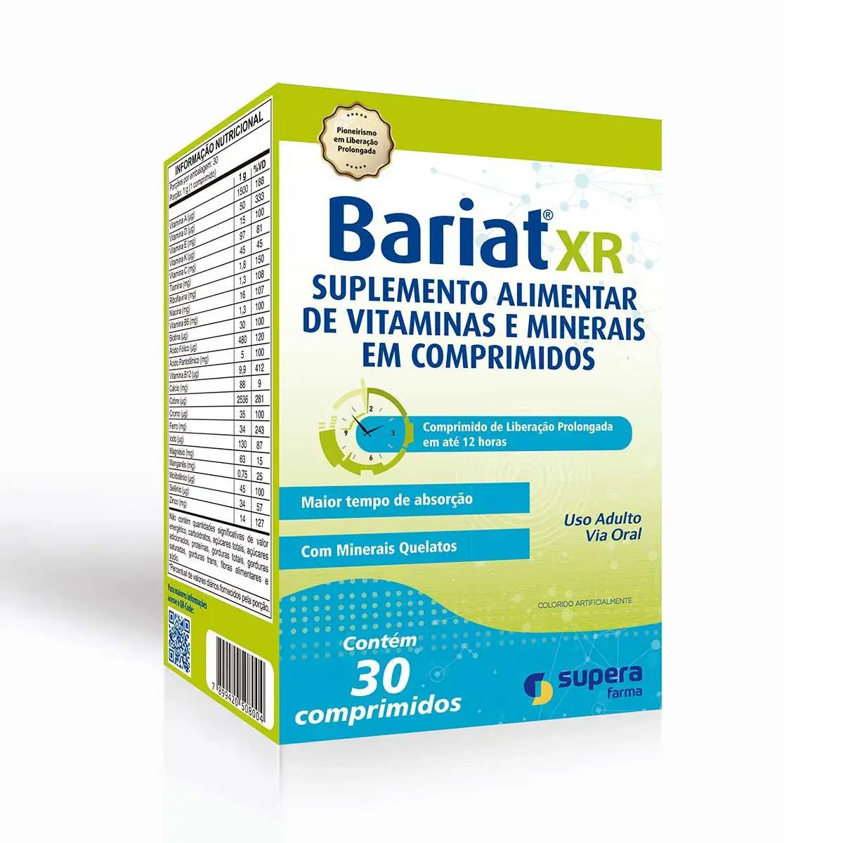 Suplemento Alimentar Bariat XR 30 Comprimidos