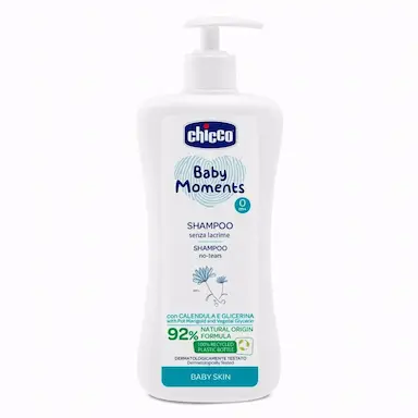 SHAMPOO 500ML PELE DELICADA BABY MOMENTS CHICCO