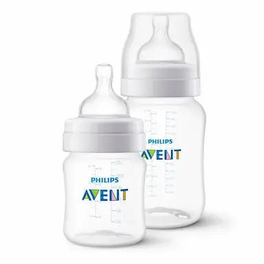 KIT 2 MAMADEIRAS ANTICóLICA 125ML E 260ML PHILIPS AVENT TRANSPARENTE