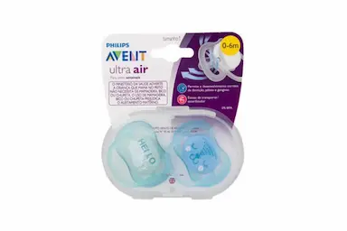 CHUPETAS ULTRA AIR DUPLA 0 A 6 MESES AZUL E VERDE - PHILIPS AVENT