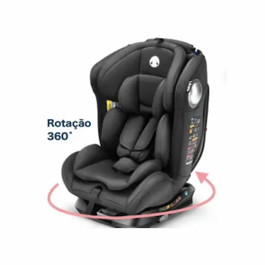 CADEIRINHA INFANTIL PARA AUTO SMART 360 PRETA LT
