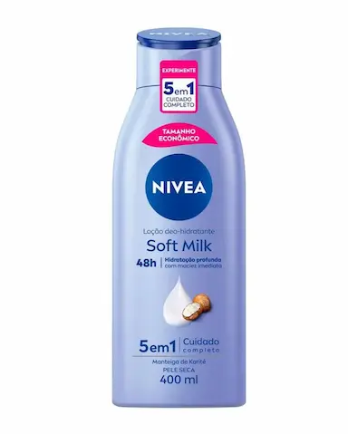 LOCAO HIDRATANTE NíVEA SOFT MILK  PELE SECA 400ML NIVEA