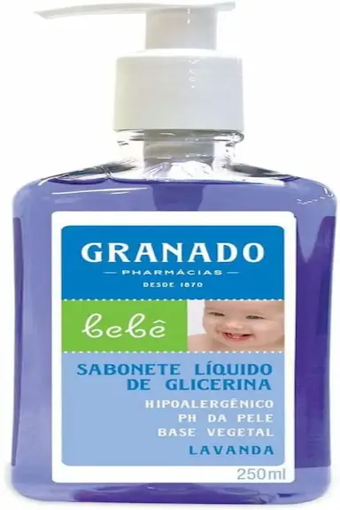 SABONETE LíQUIDO DE GLICERINA GRANADO BEBê LAVANDA 500ML