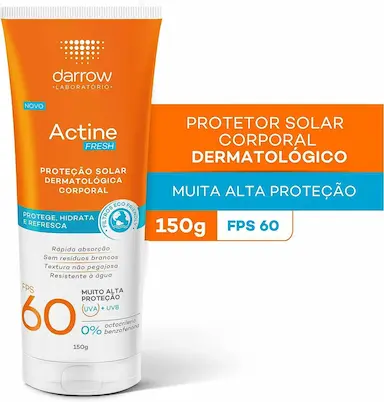 PROTETOR SOLAR CORPORAL ACTINE FRESH 60 FPS 150G DARROW