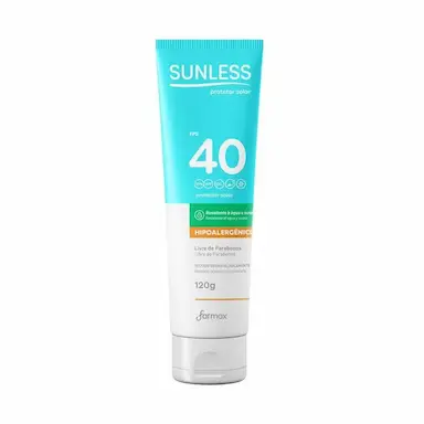 PROTETOR SOLAR SUNLESS  FPS40 120G FARMAX