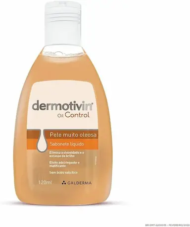SABONETE LíQUIDO FACIAL PELE MUITO OLEOSA 120ML DERMOTIVIN