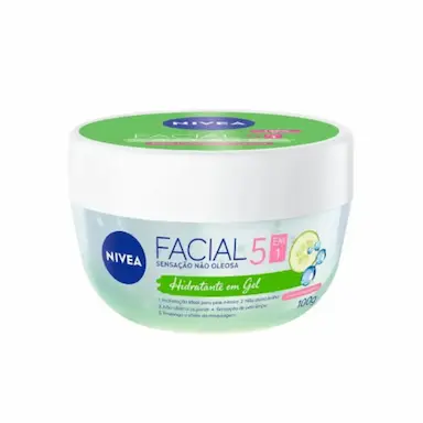 CREME FACIAL HIDRATANTE EM GEL ACIDO HIALURONICO E PEPINO 100G NIVEA