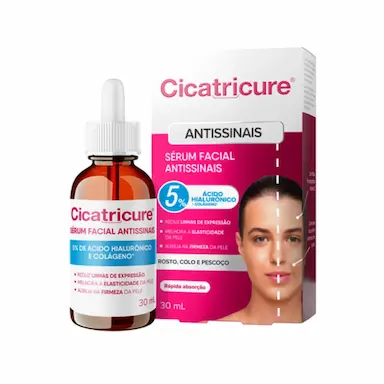 CICATRICURE SéRUM ANTISSINAIS 5% ÁCID. HIALURôNICO - 30ML