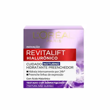 CREME FACIAL REVITALIFT HIALURôNICO CUIDADO NOTURNO 49G LOREAL