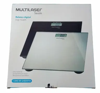 BALANçA DIGITAL PRATA DIGI-HEALTHG 180KG MULTILASER HC021