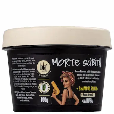 SHAMPOO SóLIDO ESFOLIANTE MORTE SúBITA 100G LOLA COSMETICS