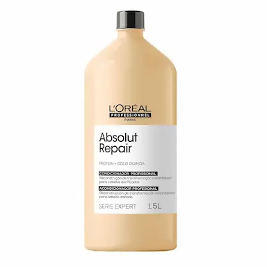 CONDICIONADOR LOREAL PROFESSIONNEL ABSOLUT REPAIR GOLD QUINOA + PROTEIN 1,5 LITRO
