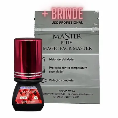 COLA MASTER ELITE RUBY EXTENSãO CíLIOS 3G - PRETA