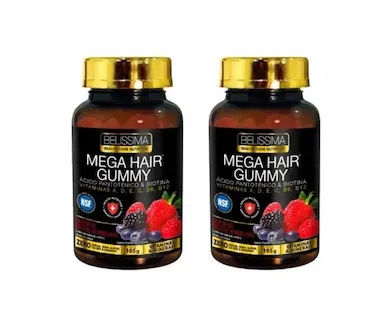 KIT 2X MEGA HAIR GUMMY BELÍSSIMA N/A N/A Frutas Vermelhas