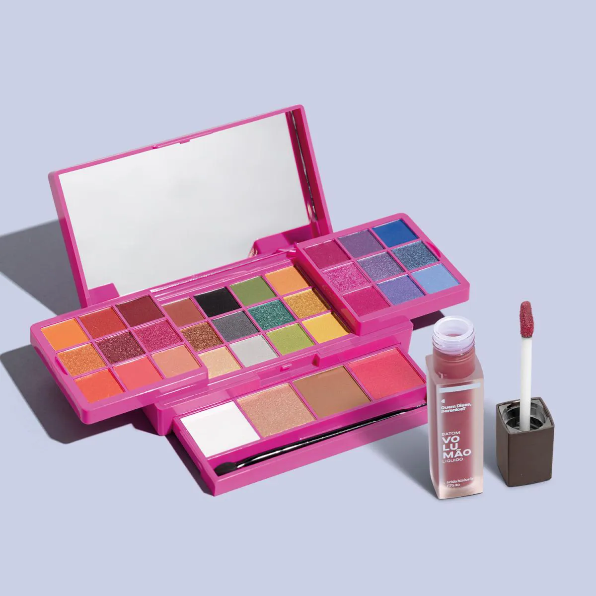 COMBO PALETA MULTIFUNCIONAL 30,4 G + BATOM VOLUMãO ROSELI 5,5G