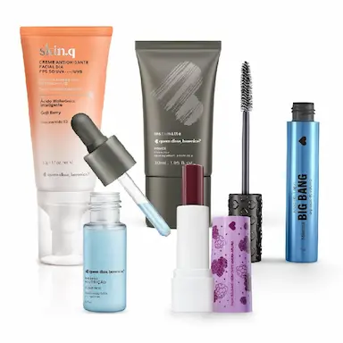 QUEM DISSE, BERENICE? KIT CREME FACIAL + BOOSTER + PRIMER + MáSCARA DE CíLIOS RESISTENTE à ÁGUA + BALM HIDRATANTE AMORA AFLORA