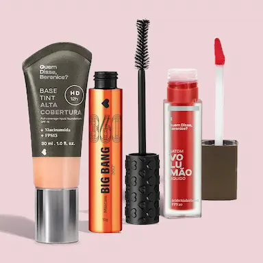 COMBO BASE TINT COR 00N 30ML + MáSCARA DE CíLIOS 10G + BATOM LíQUIDO MORANGOLI 5,5ML