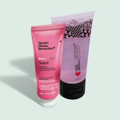 QUEM DISSE, BERENICE? KIT MINI SABONETE DEMAQUILANTE 30ML + NUTRI CREME PARA MãOS 30G