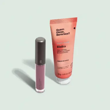 COMBO PRESENTE: CREME PARA MãOS LICHIA + BATOM LíQUIDO SUPERMATE ROSEIRALI