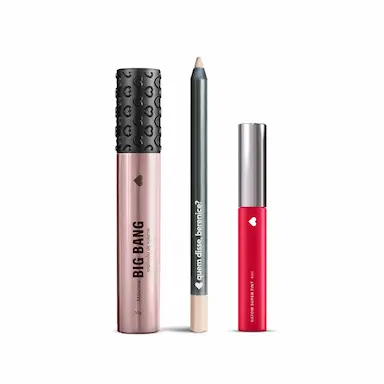 COMBO MAKE DOS SONHOS: MáSCARA DE CíLIOS BIG BANG + LáPIS OLHOS BEGETE + BATOM SUPERTINT VEVETINT