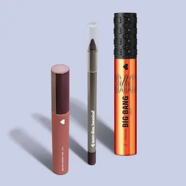 COMBO MAKE DOS SONHOS: MáSCARA DE CíLIOS BIG BANG 360 + LáPIS OLHOS MARRONLITO + BATOM SUPERTINT NUDETINT