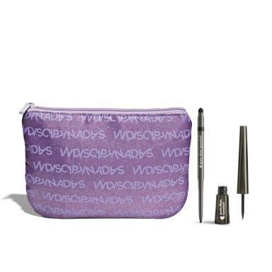 COMBO LáPIS DE OLHOS 200MG + DELINEADOR DE OLHOS LíQUIDO 2,5ML + NéCESSAIRE INDISCIPLINADAS