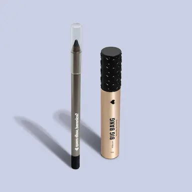 KIT MáSCARA DE CíLIOS BIG BANG + LáPIS OLHOS PRETUCO