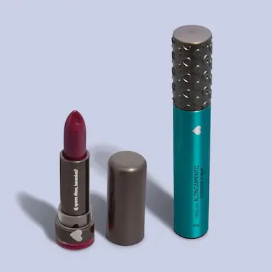 COMBO MAKE BáSICA: BATOM HIDRATANTE VINHIS + MáSCARA DE CíLIOS ALONGAMENTO RESISTENTE à ÁGUA