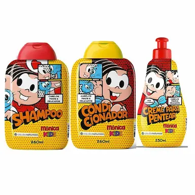 KIT TURMA MONICA KIDS FINOS DELICADOS SH COND CR