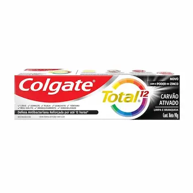CREME DENTAL COLGATE TOTAL 12 CARVÃO ATIVADO 90G