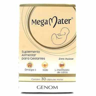 SUPLEMENTO ALIMENTAR PARA GESTANTES MEGA MATER 30CPS GENOM