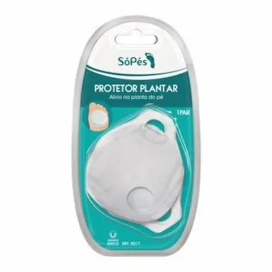 PROTETOR PLANTAR GEL SO PES PAR TAM.UNICO COD. 8017