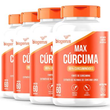 BIOGENS KIT 4X MAX CURCUMA 95% CURCUMINOIDES 60 CAPS