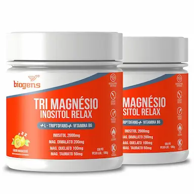 BIOGENS KIT 2X TRI MAGNÉSIO INOSITOL RELAX 180G
