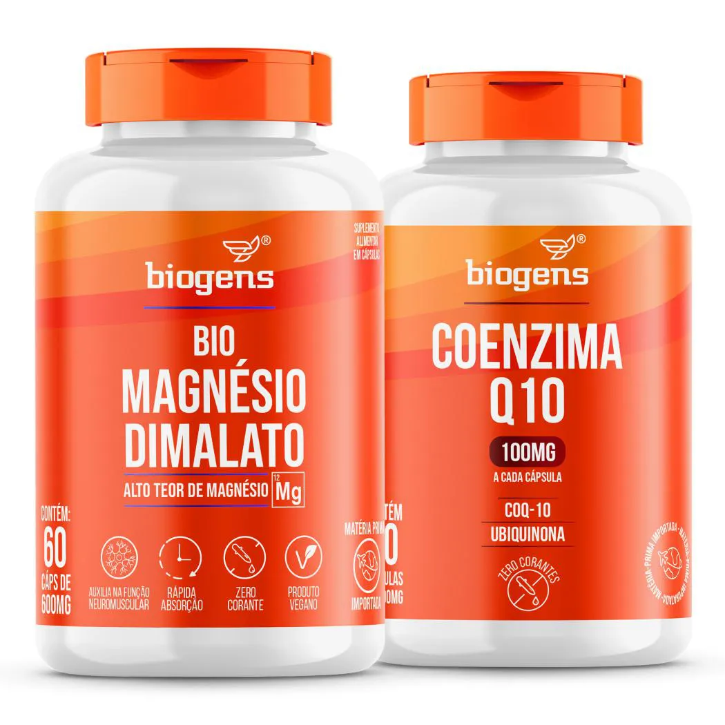 KIT COENZIMA Q10 + BIO MAGNéSIO DIMALATO, BIOGENS