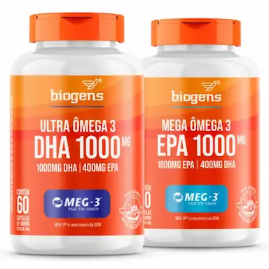KIT MEGA + ULTRA OMEGA 3 EPA/DHA 1000MG CERT.MEG-3 60CAPS BIOGENS