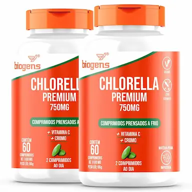 BIOGENS KIT 2X CHLORELLA 750MG ULTRA CONCENTRADA, 60 TABLS